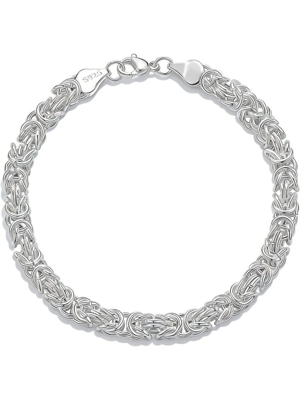 Chunky 925 Sterling Silver Bracelet for Women | Elegant Jewelry Accessory